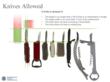 TSA - Permitted Knife Items